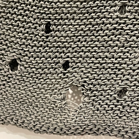 Sarah Pacini Distressed Knit Oversized Cropped Sweater – One Size Top - Picture 5 of 8